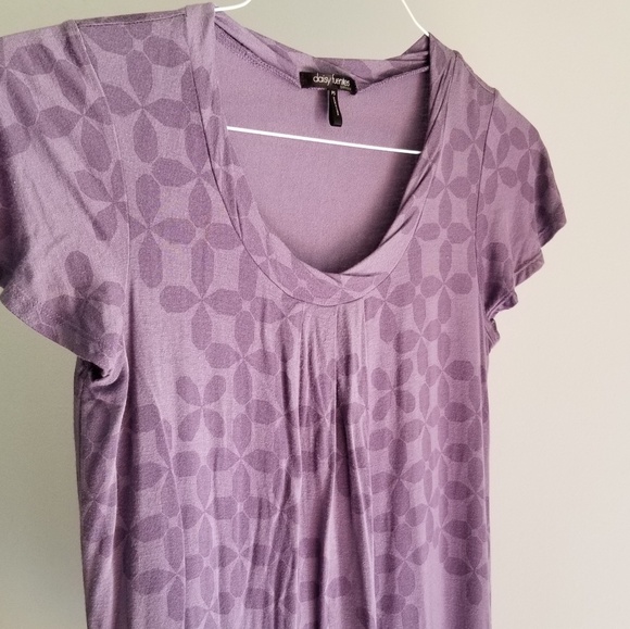 Daisy Fuentes Women's Purple Shift Dress - Picture 7 of 7